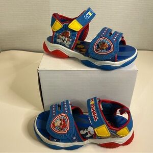 Kids Blue and Red Paw Patrol Sandals